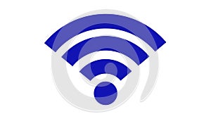 Wireless network icon. Wi-Fi symbol