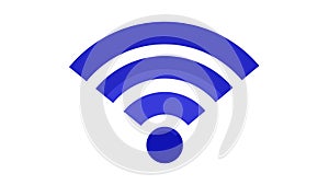 Wireless network icon. Wi-Fi symbol