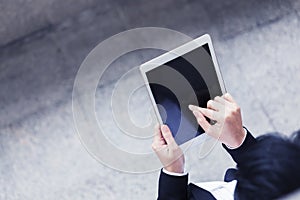 Wireless network and internet connection technology concept.