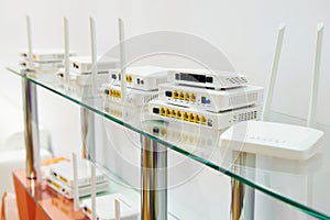 Wireless network routers Wi-Fi in store