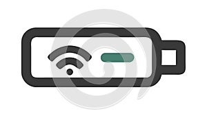 Wireless Network Signal Device Connectivity Icon, vector design Generative AI