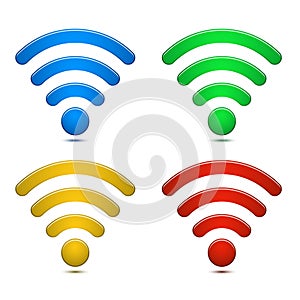 Wireless Network Symbols Set