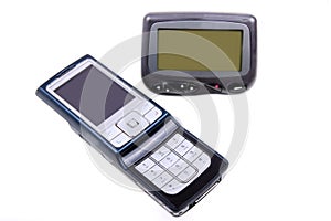 Wireless pager and cell-phone . photo