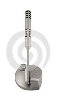 Wireless plastic microphone transmitter isolated