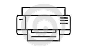 Wireless Printer Home Office Device, vector design Generative AI