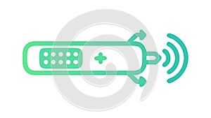 Wireless Remote Controller Device Vector Icon, vector design Generative AI