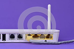 Wireless router close-up