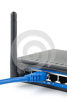 Wireless router connected