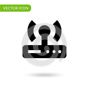 Wireless router icon. minimal and creative icon isolated on white background. vector illustration symbol mark