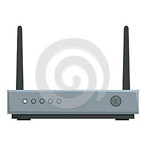 Wireless router isolated on white background