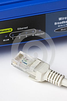 Wireless router and Lan cable