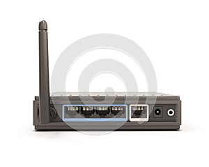 Wireless router rear view