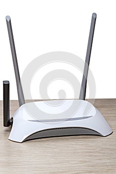 Wireless router with two antennas