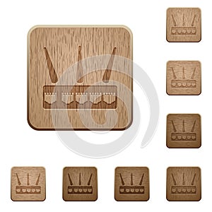Wireless router wooden buttons