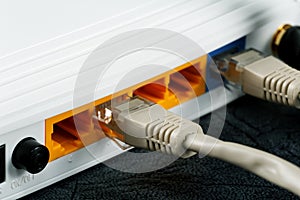 Wireless Routers and Networking Cable photo