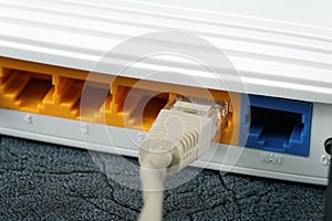 Wireless Routers and Networking Cable photo