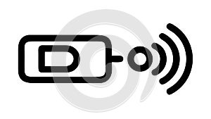 Wireless signal connection technology icon , vector design Generative AI
