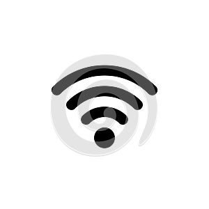 Wireless Signal Icon Vector Isolated on White Background. Wifi Symbol Illustration