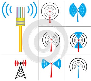 Wireless Signs vector