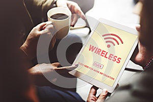 Wireless Technology Online Internet Concept