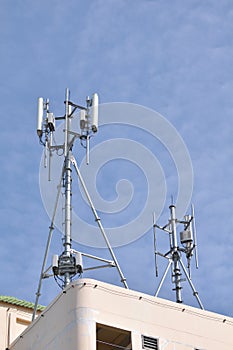 Wireless telephone antennas