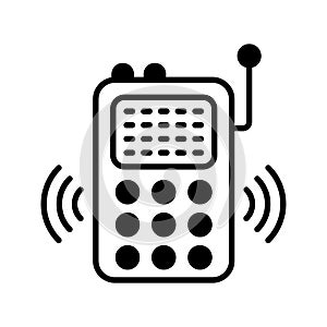 Wireless vector Solid icon style illustration. EPS 10 file