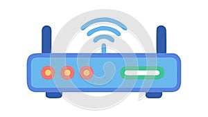 Wireless Wi-Fi Router Icon for Internet, Connectivity Smart Home, vector design Generative AI