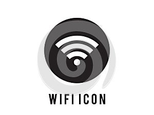 Wireless and wifi icons. Wireless Network Symbol wifi icon. Wireless and wifi vector. Black icon. On white blackground. sign for r