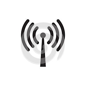 Wireless wifi or sign for remote internet access icon vector on white background, Flat style for graphic and web design