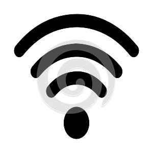 Wireless wifi signal icon vector for internet connection technology