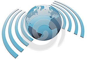 Wireless world wifi Earth broadband symbol photo