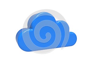 Wirelss cloud concept 3D rendering