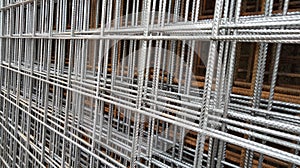Wiremesh iron details taken from the side