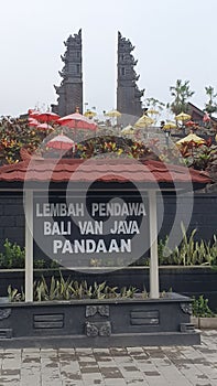 Wisata in pandaan & x22;lembah pandawa& x22; typical bali indonesia