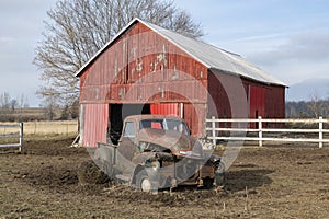 Wisconsin Dairy Farm, Old Truck