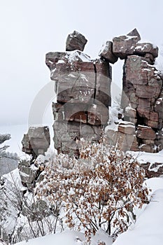 Wisconsin ice age nature background.