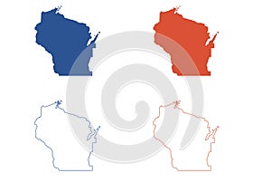 Wisconsin Map photo