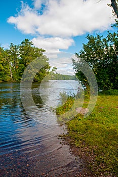 Wisconsin River Sunny Summer Day