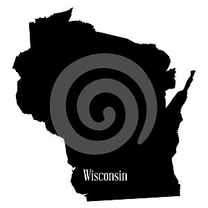 Wisconsin State SIlhouette Map