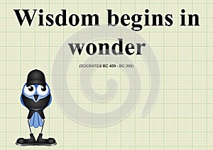 Wisdom begins in wonder