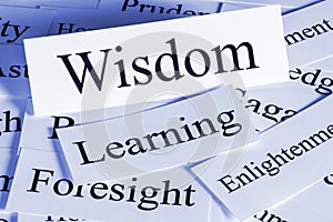 Wisdom Concept in Words