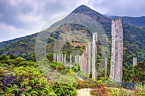 Wisdom Path on Lantau Island, Hong Kong