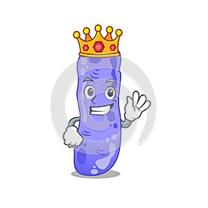 A Wise King of legionella mascot design style