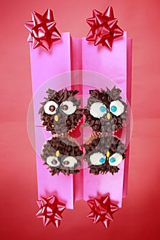 Wise owl cupcakes