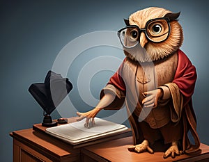 Wise owl judge