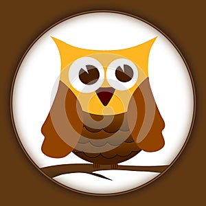 Wise owl vector