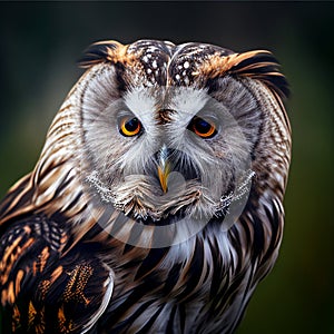 Wise Watcher - Owl with Large Staring Eyes