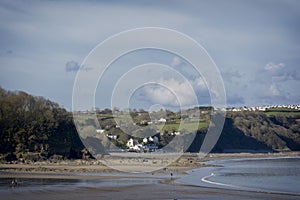 Wisemans Bridge Saunderfoot Harbour and beach South Wales Pembrokeshire