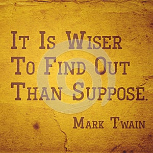 Wiser to find out TwainSQ