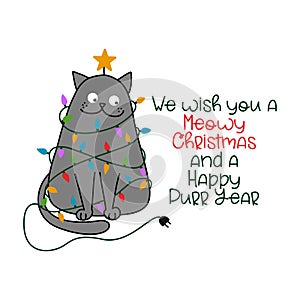 We wish you a Meowy Merry Christmas and a Happy Purr New Year